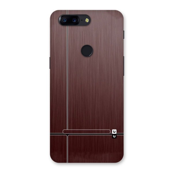 Dark Maroon Classic Design Back Case for OnePlus 5T