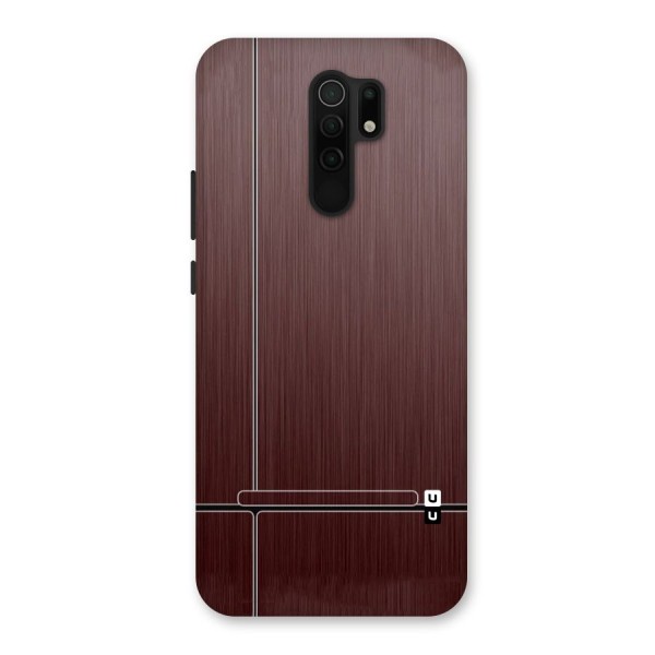 Dark Maroon Classic Design Back Case for Redmi 9 Prime