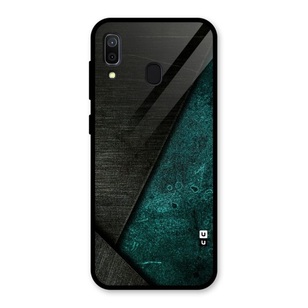 Dark Olive Green Glass Back Case for Galaxy A30