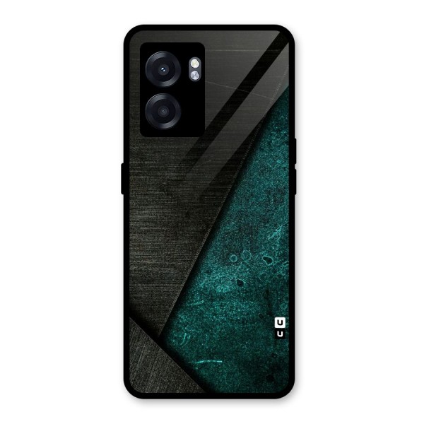 Dark Olive Green Glass Back Case for Oppo K10 (5G)