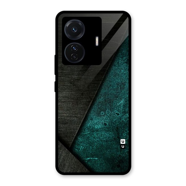 Dark Olive Green Glass Back Case for Vivo T1 Pro