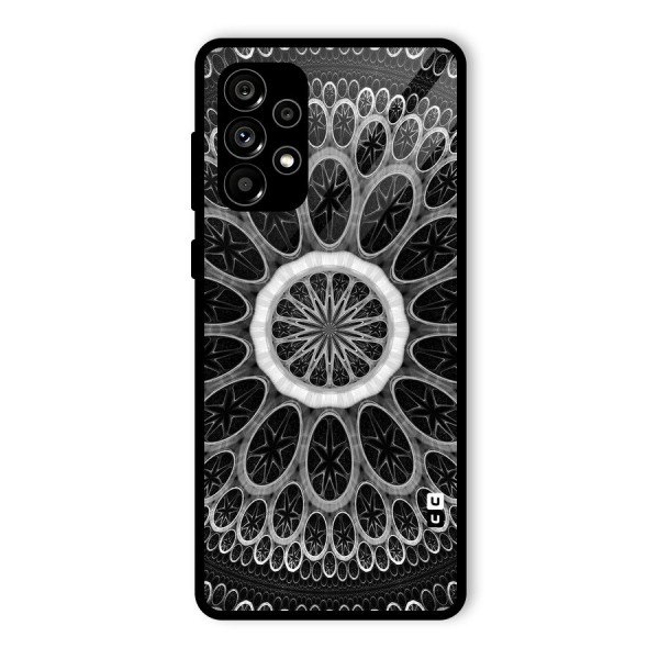 Dark Pattern Art Glass Back Case for Galaxy A73 5G