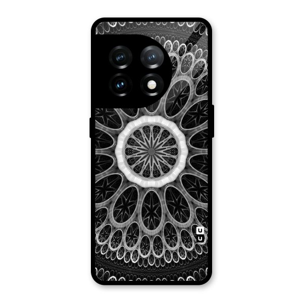 Dark Pattern Art Glass Back Case for OnePlus 11