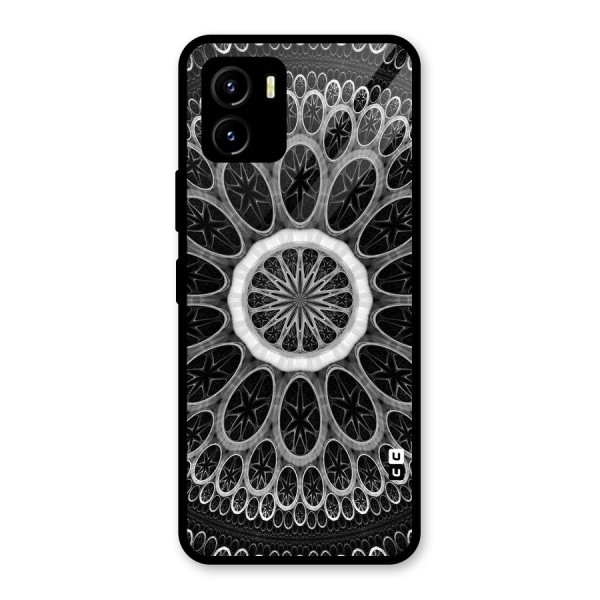 Dark Pattern Art Glass Back Case for Vivo Y15s