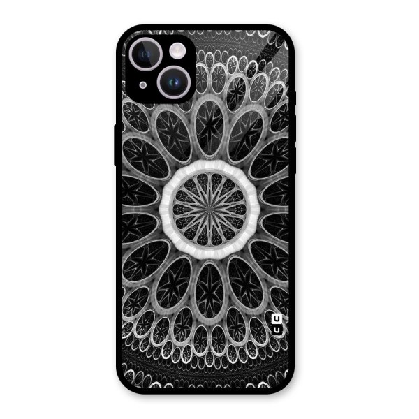 Dark Pattern Art Glass Back Case for iPhone 14 Plus