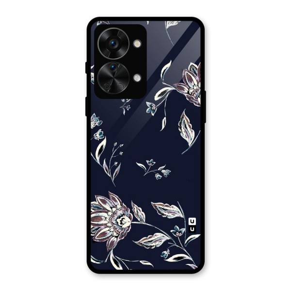 Dark Petals Glass Back Case for OnePlus Nord 2T