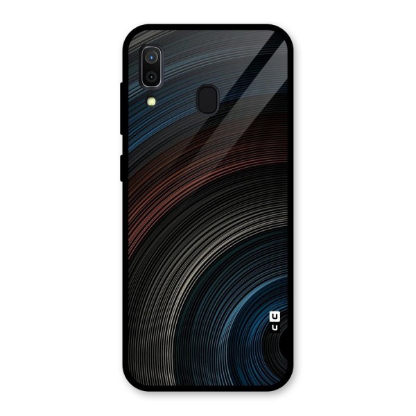 Dark Shade Swirls Glass Back Case for Galaxy A30