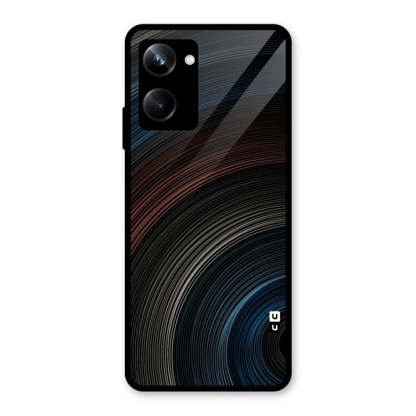 Dark Shade Swirls Glass Back Case for Realme 10 Pro