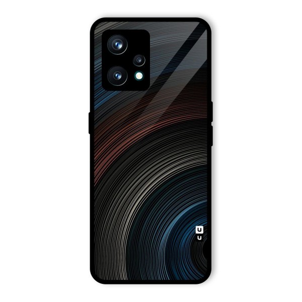 Dark Shade Swirls Glass Back Case for Realme 9