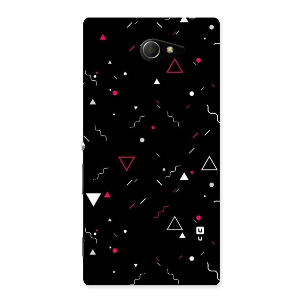 Dark Shapes Design Back Case for Sony Xperia M2