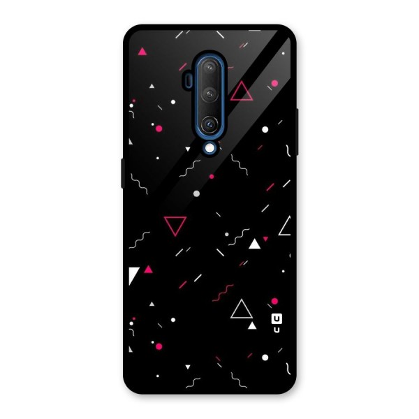 Dark Shapes Design Glass Back Case for OnePlus 7T Pro