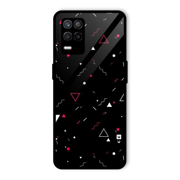 Dark Shapes Design Glass Back Case for Realme 9 5G