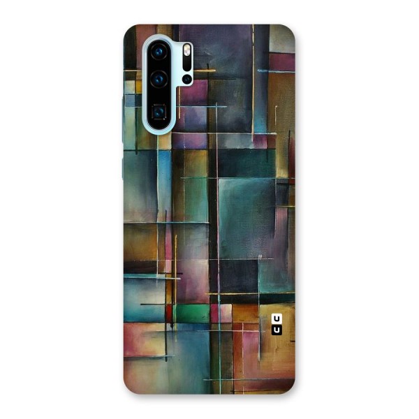 Dark Square Shapes Back Case for Huawei P30 Pro