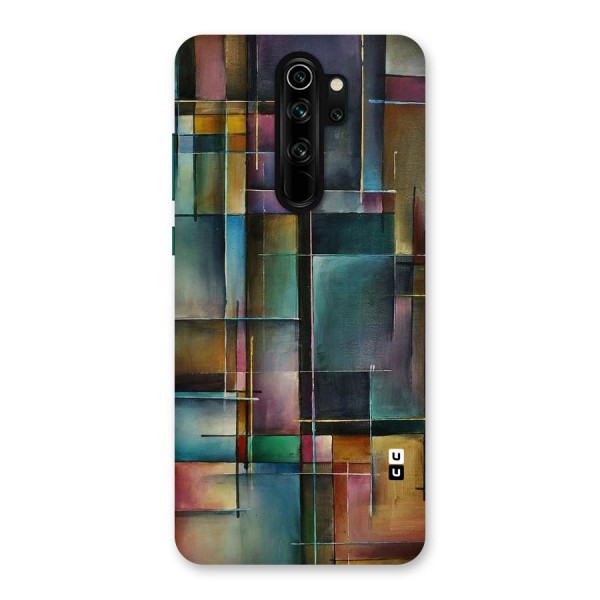 Dark Square Shapes Back Case for Redmi Note 8 Pro