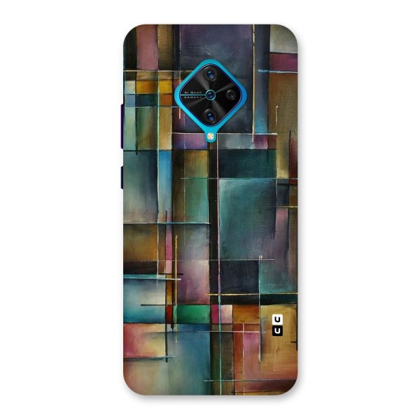 Dark Square Shapes Back Case for Vivo S1 Pro