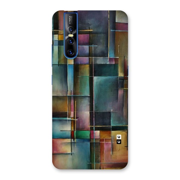 Dark Square Shapes Back Case for Vivo V15 Pro