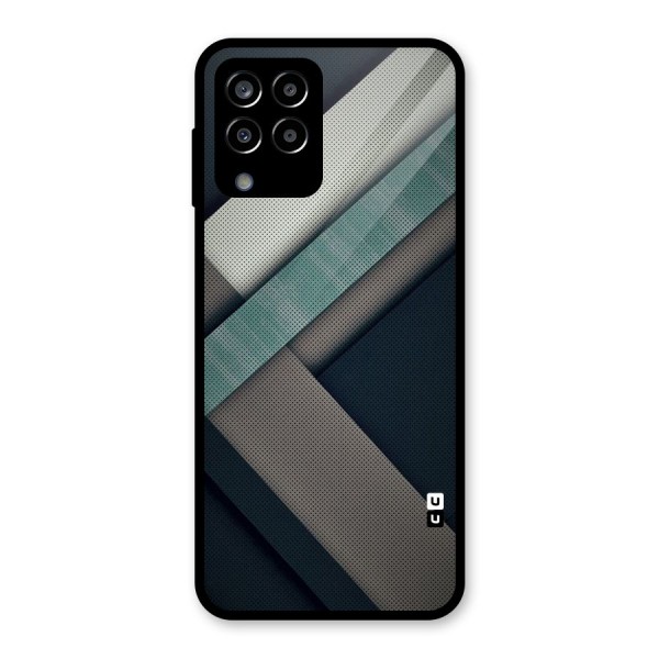 Dark Stripes Glass Back Case for Galaxy M33