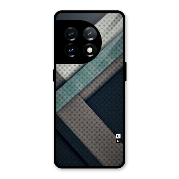 Dark Stripes Glass Back Case for OnePlus 11