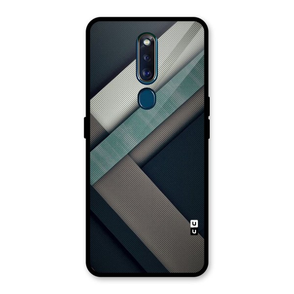 Dark Stripes Glass Back Case for Oppo F11 Pro