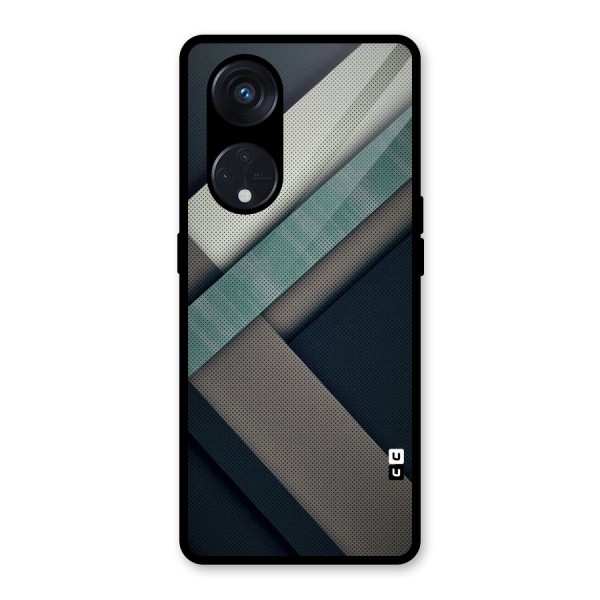 Dark Stripes Glass Back Case for Reno8 T 5G