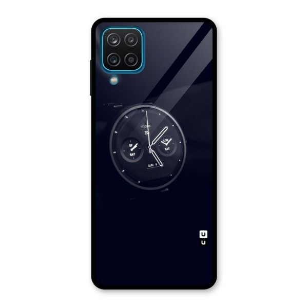 Dark Watch Glass Back Case for Galaxy A12