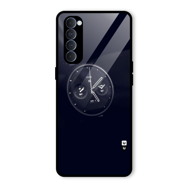 Dark Watch Glass Back Case for Oppo Reno4 Pro