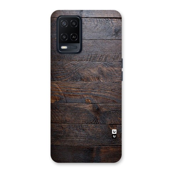 Dark Wood Printed Back Case for Oppo A54