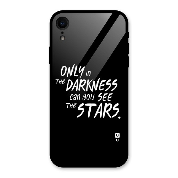 Darkness and the Stars Glass Back Case for XR