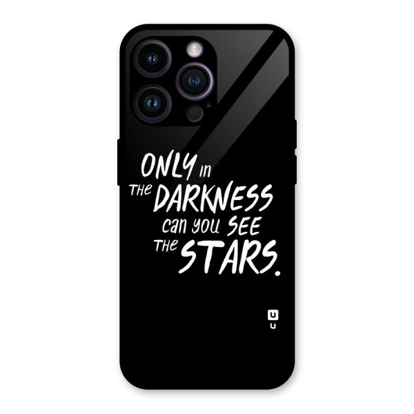 Darkness and the Stars Glass Back Case for iPhone 14 Pro Max