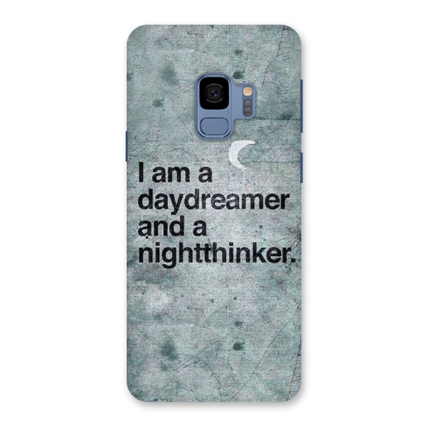 Day Dreamer Night Thinker Back Case for Galaxy S9