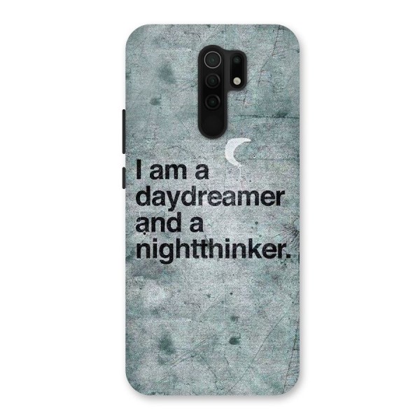 Day Dreamer Night Thinker Back Case for Redmi 9 Prime