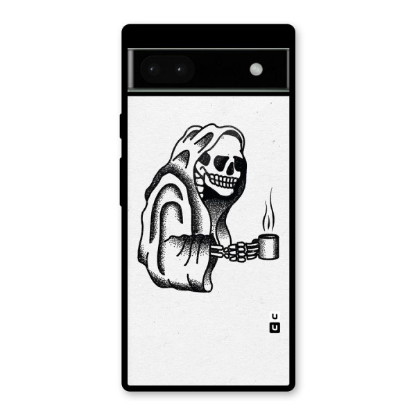 Dead But Coffee Glass Back Case for Google Pixel 6a