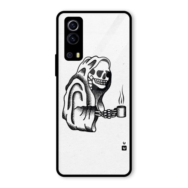 Dead But Coffee Glass Back Case for Vivo iQOO Z3