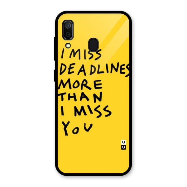 Deadlines Glass Back Case for Galaxy A30