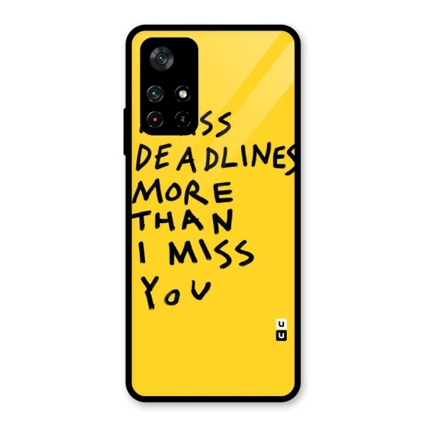 Deadlines Glass Back Case for Poco M4 Pro 5G