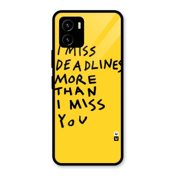 Deadlines Glass Back Case for Vivo Y15s