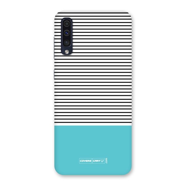 Deep Sky Blue Stripes Back Case for Galaxy A50