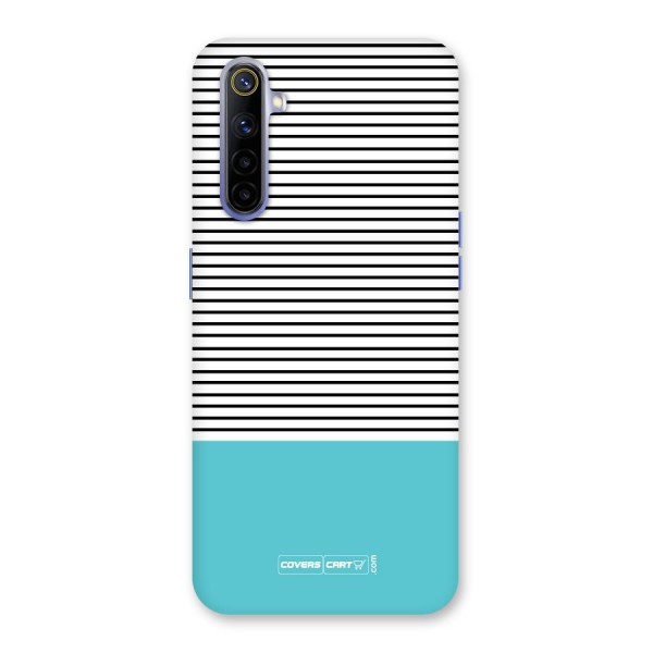 Deep Sky Blue Stripes Back Case for Realme 6i