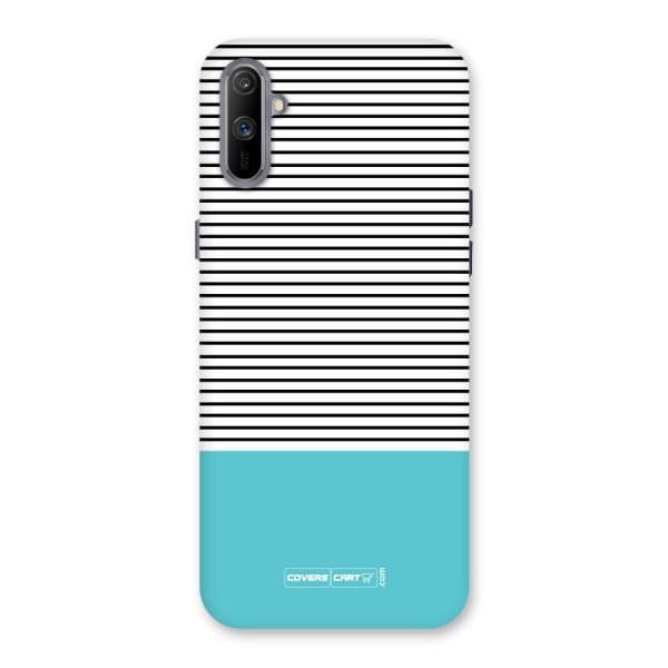 Deep Sky Blue Stripes Back Case for Realme C3