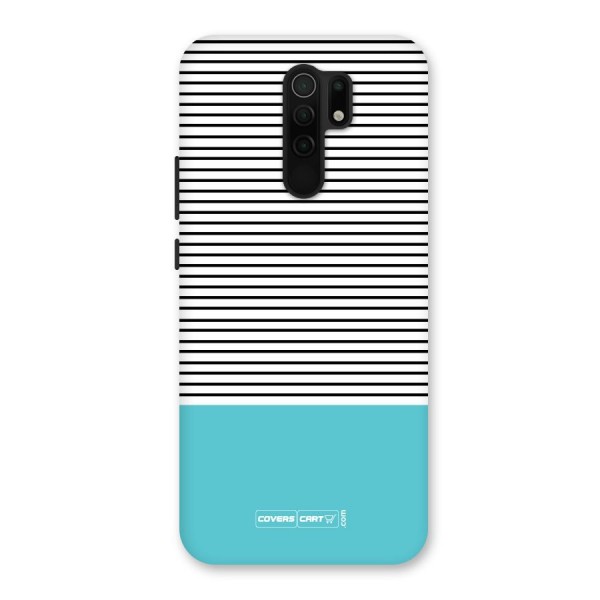 Deep Sky Blue Stripes Back Case for Redmi 9 Prime