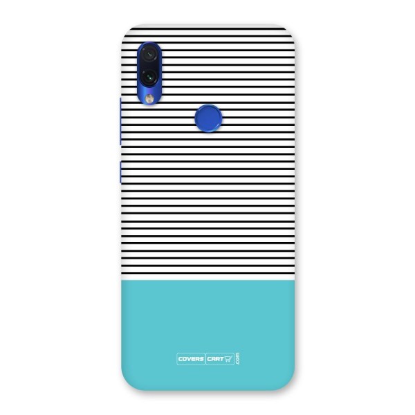 Deep Sky Blue Stripes Back Case for Redmi Note 7