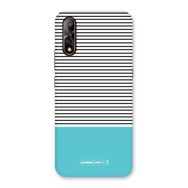 Deep Sky Blue Stripes Back Case for Vivo Z1x