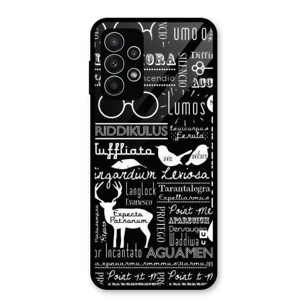 Deer Key Spell Glass Back Case for Galaxy A23