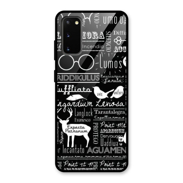 Deer Key Spell Glass Back Case for Galaxy S20