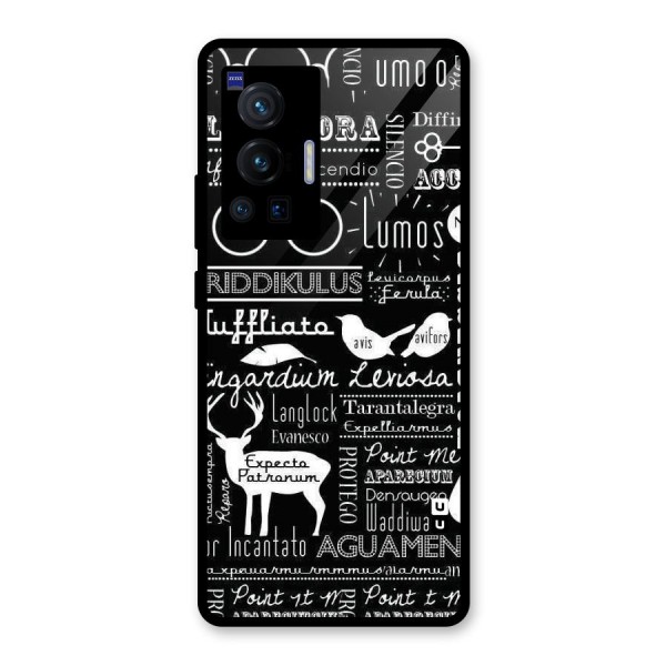 Deer Key Spell Glass Back Case for Vivo X70 Pro