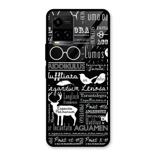 Deer Key Spell Glass Back Case for Vivo Y21 2021