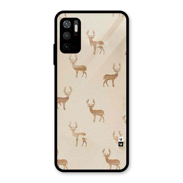 Deer Pattern Glass Back Case for Poco M3 Pro 5G