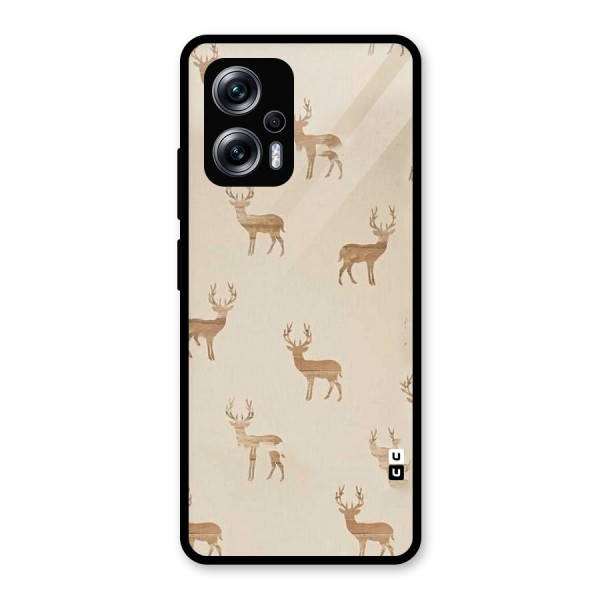 Deer Pattern Glass Back Case for Redmi K50i