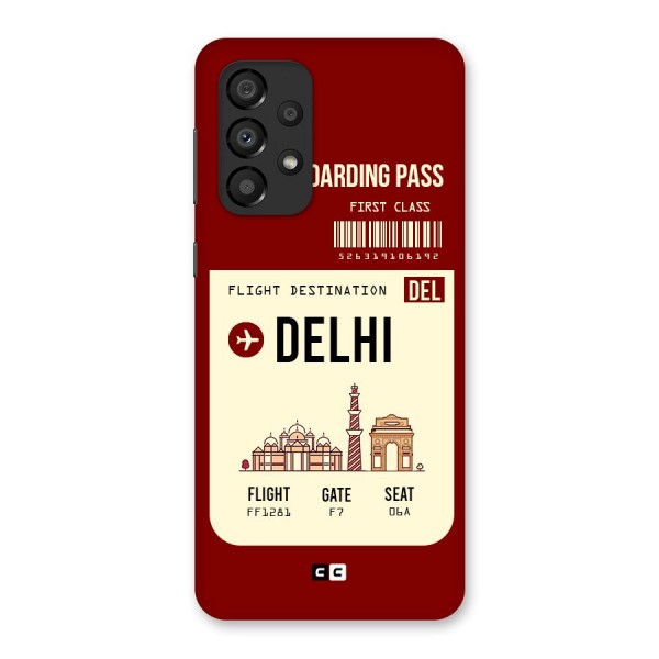 Delhi Boarding Pass Back Case for Galaxy A33 5G