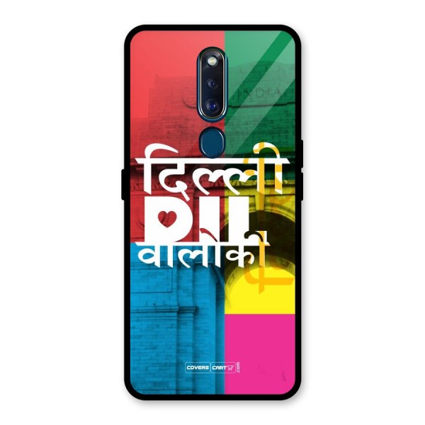 Delhi Citystyle Glass Back Case for Oppo F11 Pro